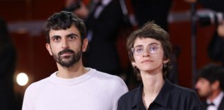 نتنياهو يقول إن الفيلم الوثائقي «نازا» عن غزة يمثل «تحريضاً صادماً» يوفال أبراهام وراشيل تسور مخرجا فيلم نازا يحملان جائزتهما في مهرجان البندقية السينمائي